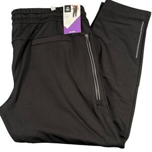 Athletic Tech Fleece Pant XXL 2X Stretch Waistband Zip Pocket Athleisure Travel
